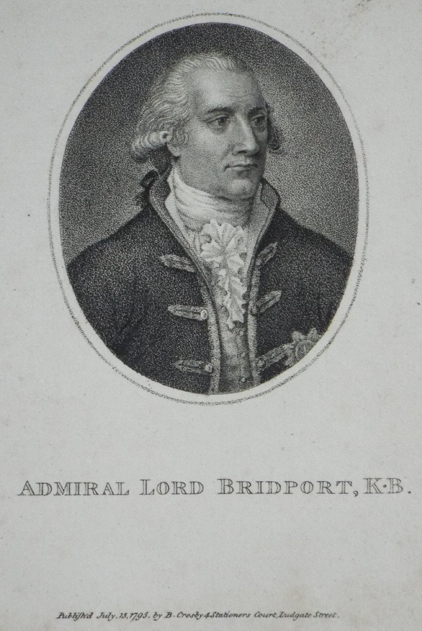 Stipple - Admiral Lord Bridport, K. B.
